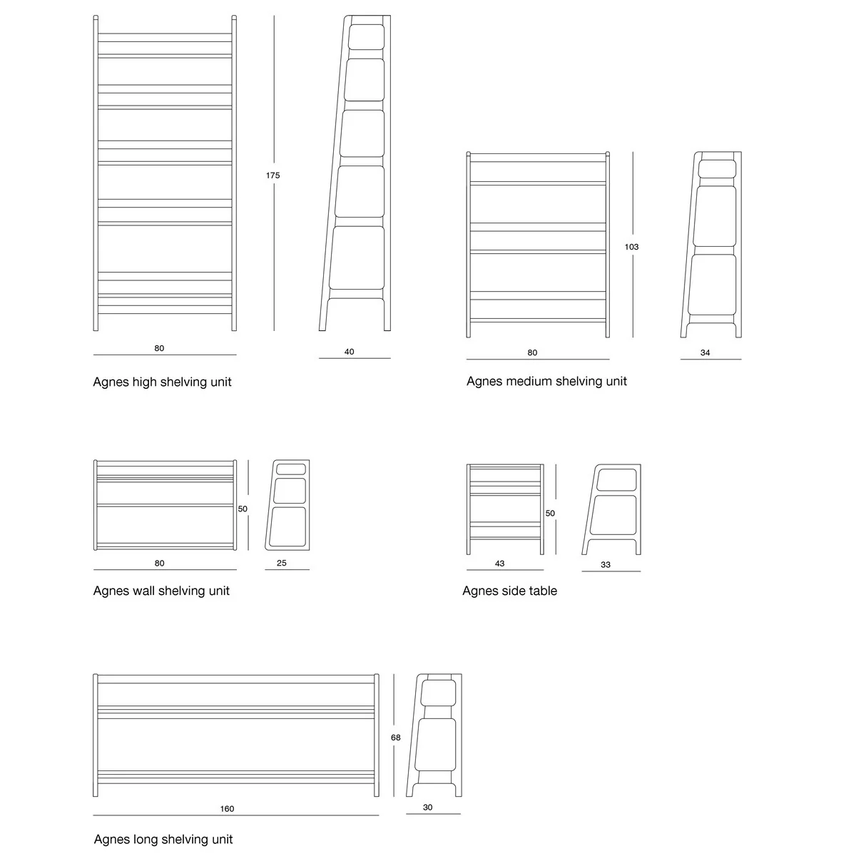 Agnes Long Low Shelving Unit by SCP - Image 3
