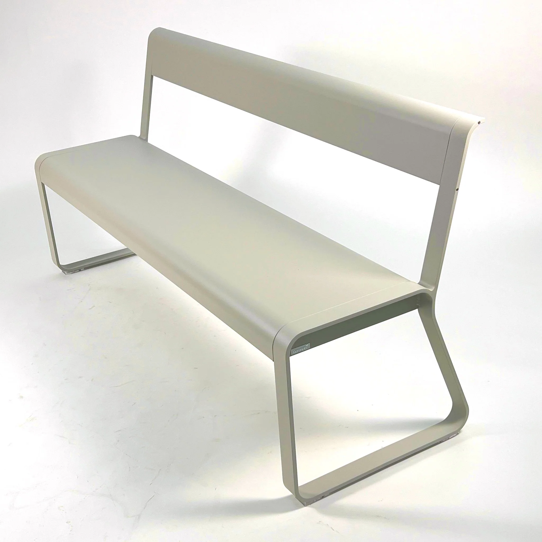Fermob Bellevie 4 Seater Bench With Back - Clay Grey (Clearance)