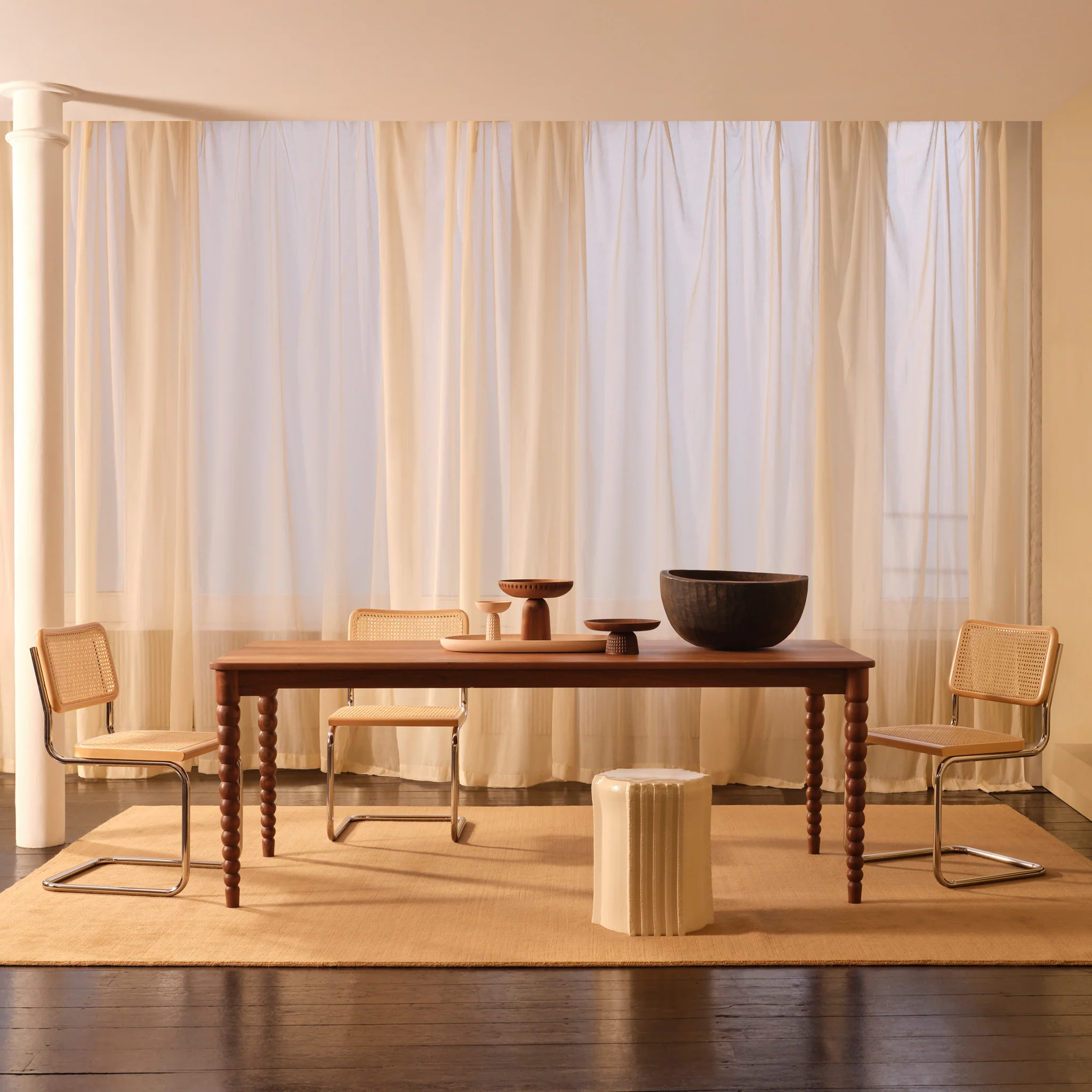 Bobbin Dining Table by Sarah Kay for SCP - Image 3