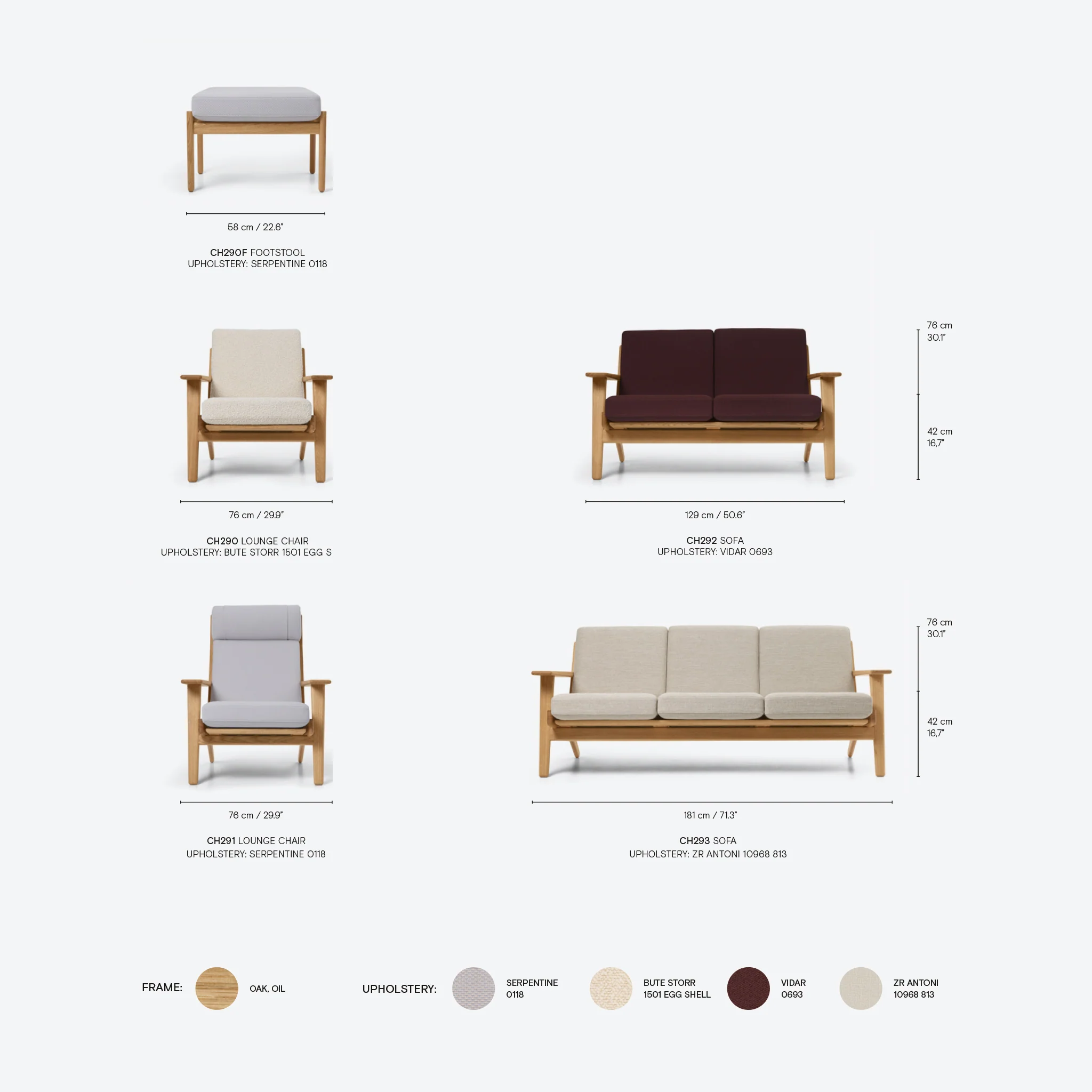 CH292 2 Seater Sofa - Image 3