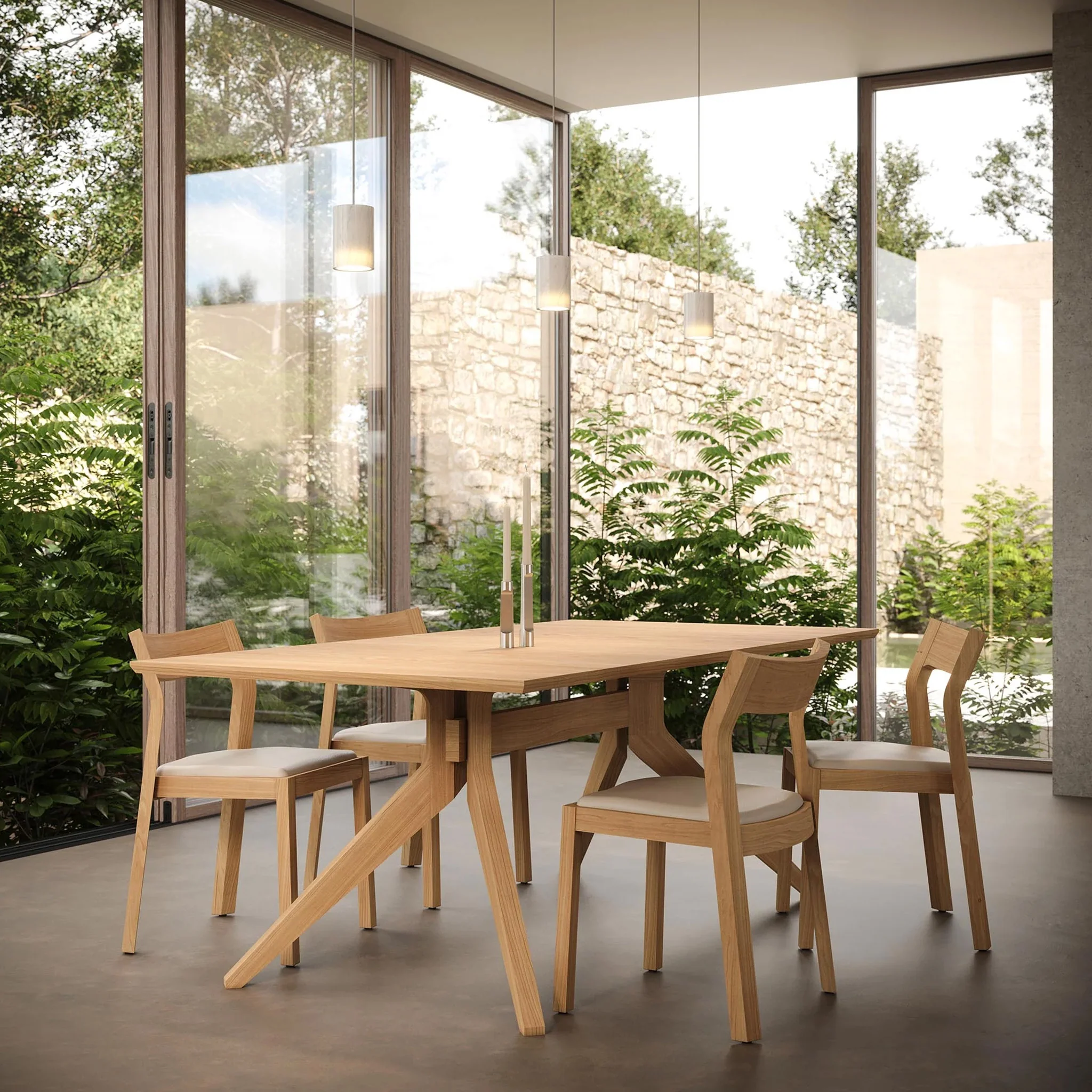 Cross Rectangular Dining Table By Matthew Hilton - Image 4