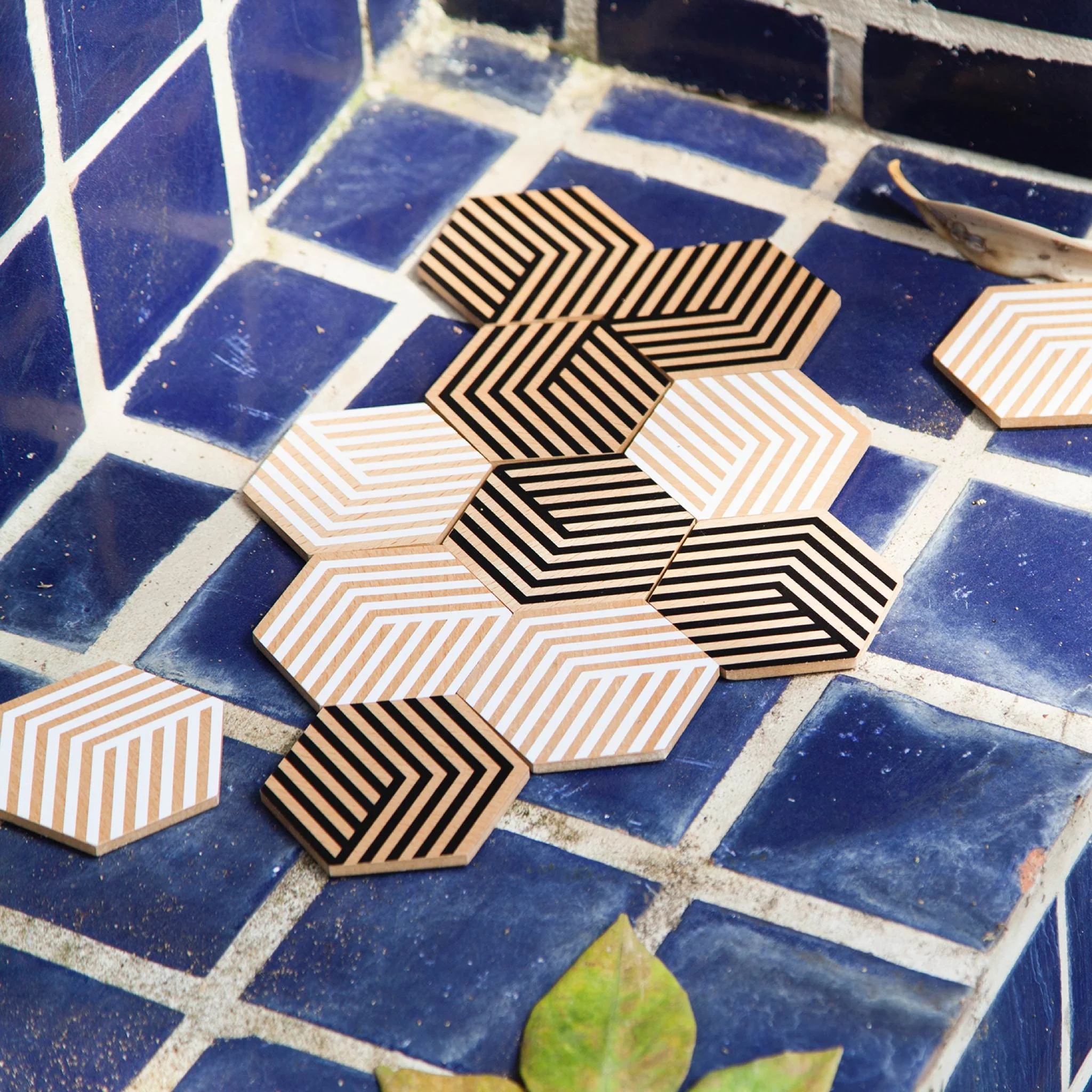 Optic White Table Tiles by Areaware - Image 2