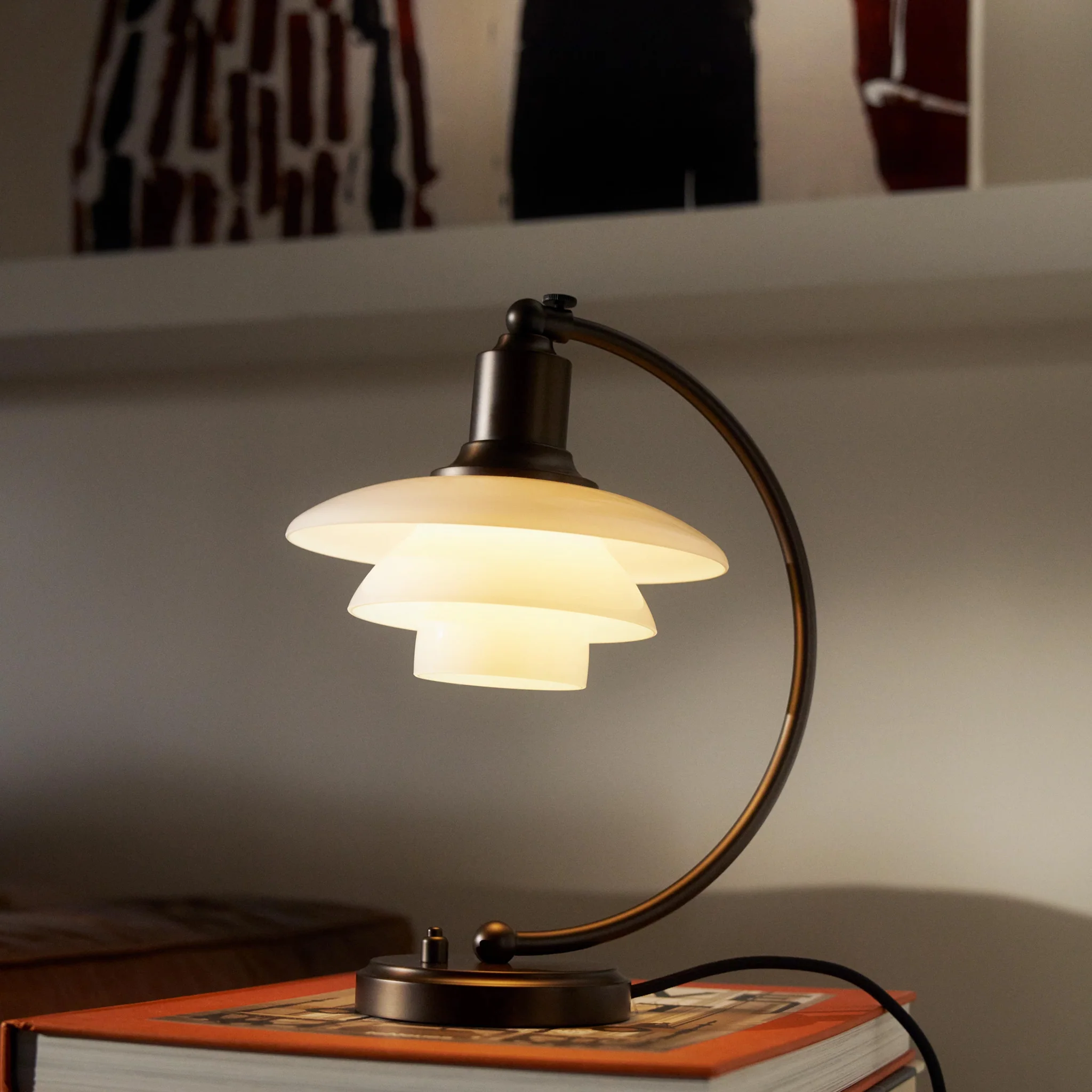 PH 2/2 Luna Table Lamp Aged Brass Edition by Louis Poulsen - Image 3