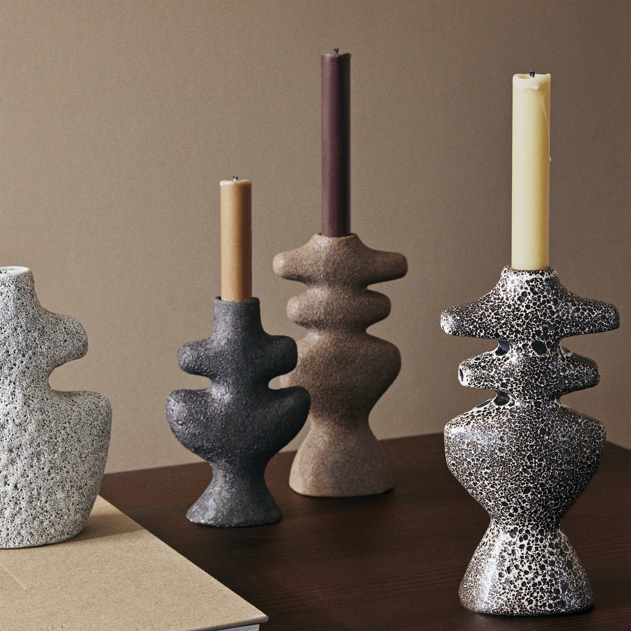 Set of 4 Pure Candles - Roseate Blend By Ferm Living - Image 2
