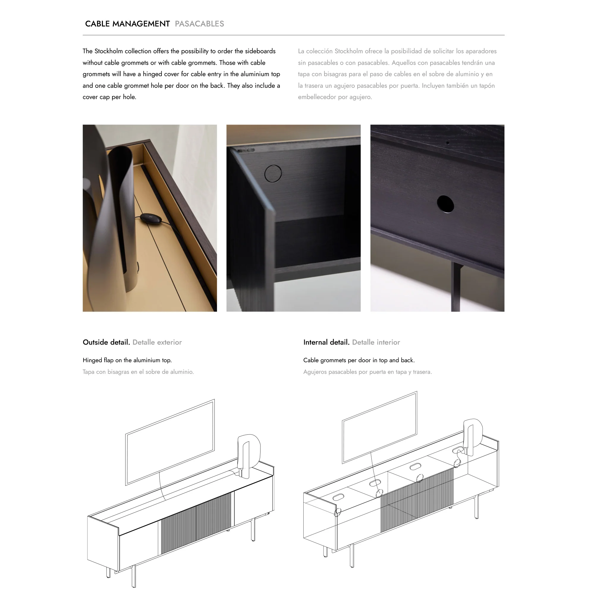 Stockholm 3/4-Door Sideboard With Legs by Punt - Image 6